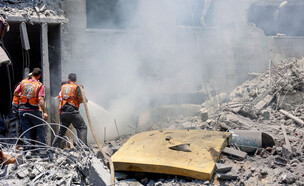 לאחר התקיפה שכוונה לבכיר (צילום: OMAR AL-QATTAA/AFP via Getty Images)