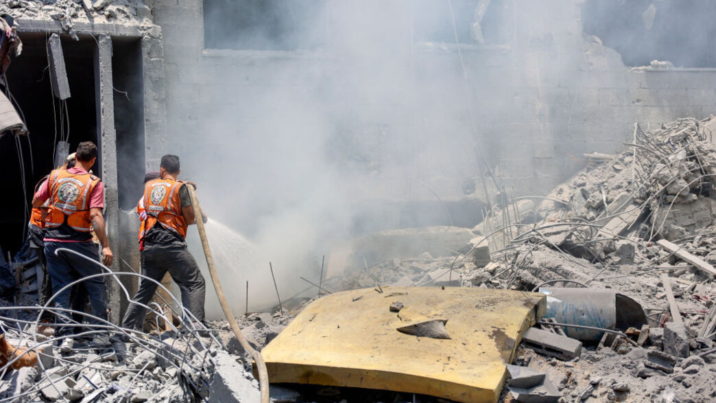 לאחר התקיפה שכוונה לבכיר (צילום: OMAR AL-QATTAA/AFP via Getty Images)