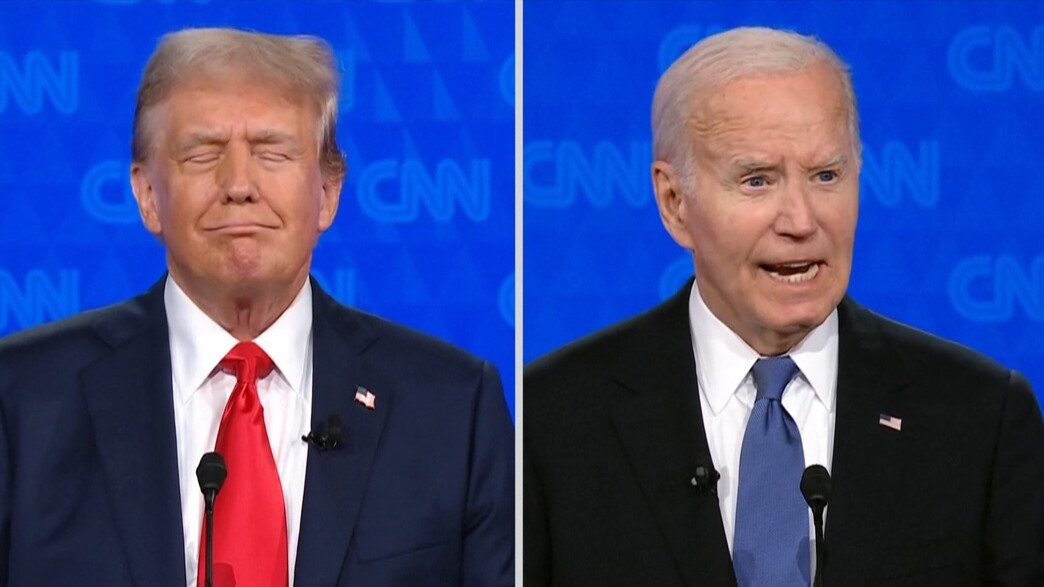 ג'ו ביידן ודונאלד טראמפ העימות הנשיאותי של CNN