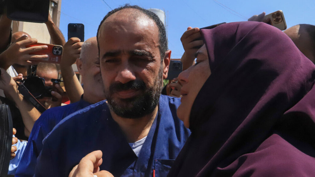 אבו סלמיה אחרי שחרורו (צילום: BASHAR TALEB/AFP via Getty Images)