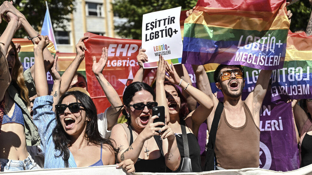 מחאת גאווה באיסטנבול, טורקיה  (צילום: KEMAL ASLAN/AFP, GettyImages)