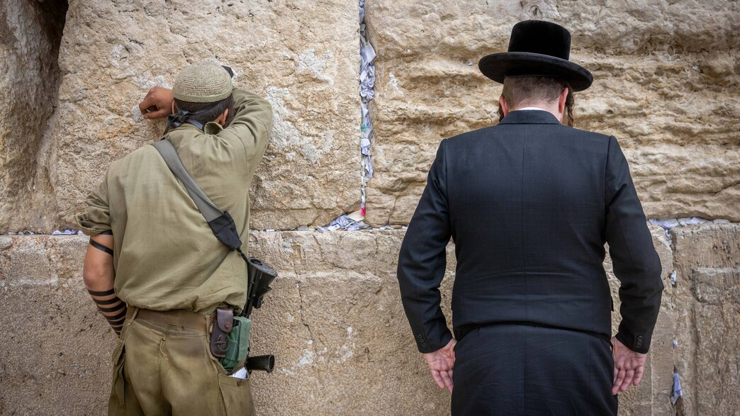 חרדי, חייל, צה"ל, צבא, גיוס, גיוס חרדים, הכותל המע (צילום: חיים גולדברג, פלאש 90)