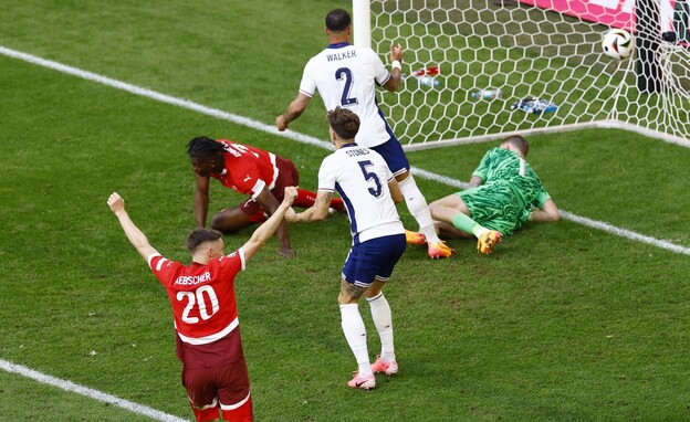 אנגליה נגד שווייץ יורו 2024 (צילום: Reuters)