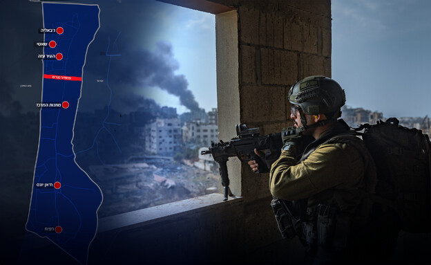 תמונת מצב בעזה (צילום: יונתן זינדל, פלאש 90)