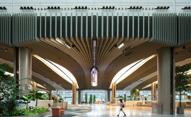 שדה תעופה בסינגפור אדריכלות BOIFFILS Architectures (צילום: Changi Airport Group - Fabian Ong)
