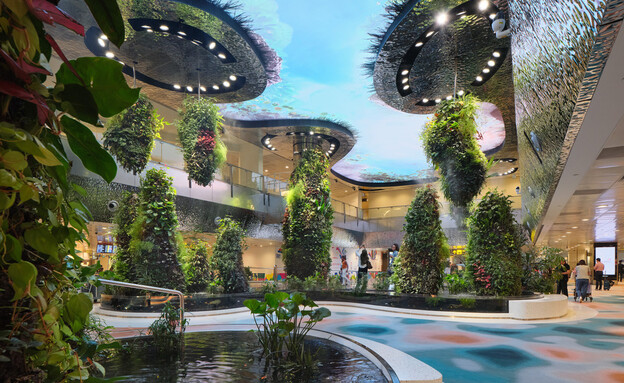שדה תעופה בסינגפור אדריכלות BOIFFILS Architectures (צילום: Changi Airport Group - Fabian Ong)