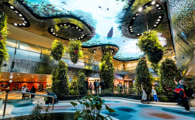 שדה תעופה בסינגפור אדריכלות BOIFFILS Architectures (צילום: Changi Airport Group - Fabian Ong)