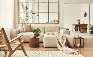 סלון, ספה, חלל מגורים, סקנדינבי (צילום: Followtheflow, SHUTTERSTOCK)