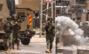 פיצוץ בכפר בשומרון, כניסת כוחות (צילום: JAAFAR ASHTIYEH/AFP via Getty Images)