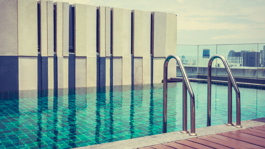 בריכה פרטית - אילוסטרציה בריכה פרטית - אילוסטרציה