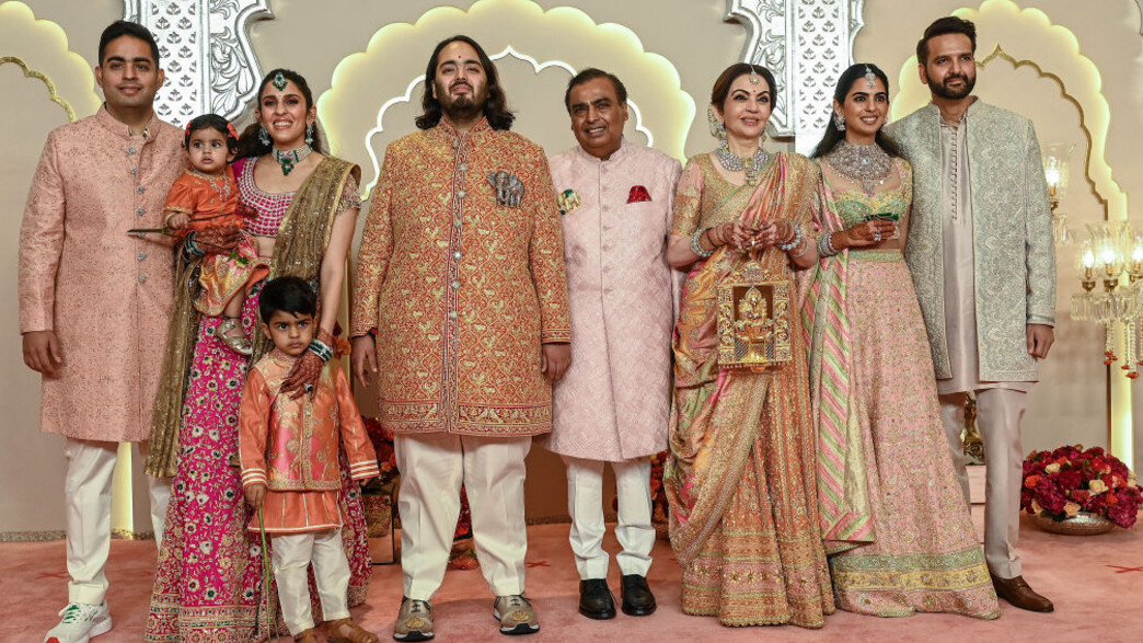 החתונה של אמבאני (צילום: getty images)