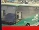 אוטובוס אגד בלב עזה, מתוך שידורי I24 (צילום: צילום מסך)