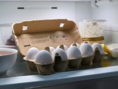 תבנית ביצים במקרר