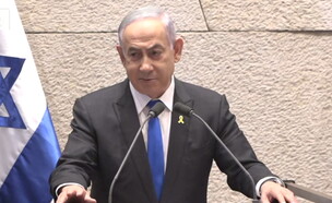 ראש הממשלה בנימין נתניהו בדיון 40 חתימות (צילום: ערוץ הכנסת)