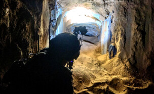 תוואי המנהרה שאיתרו כוחות צה"ל במרחב רפיח (צילום: דובר צה"ל)