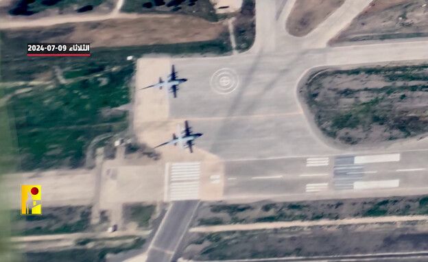 צילומים של בסיס צבאי ע"י מל"ט חיזבאללה (צילום: לפי סעיף 27 א')