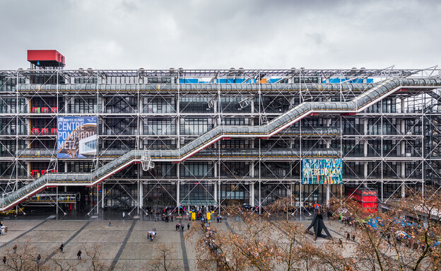 פריז לקראת האולימפיאדה מרכז פומפידו (צילום: shutterstock Charles Leonard)