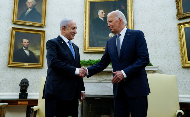 ראש הממשלה בנימין נתניהו בפגישתו עם נשיא ארה"ב  (צילום: reuters)
