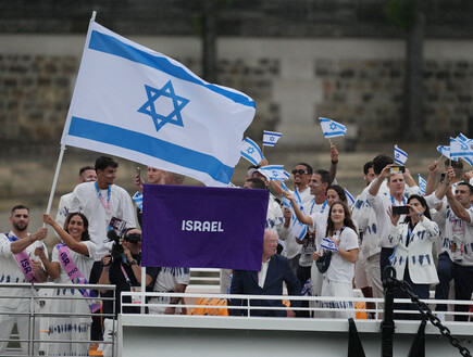משלחת ישראל טקס הפתיחה פריז 2024 (צילום: Reuters)