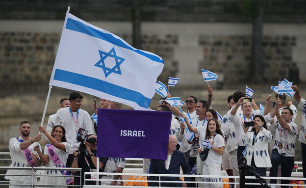 משלחת ישראל טקס הפתיחה פריז 2024 (צילום: Reuters)