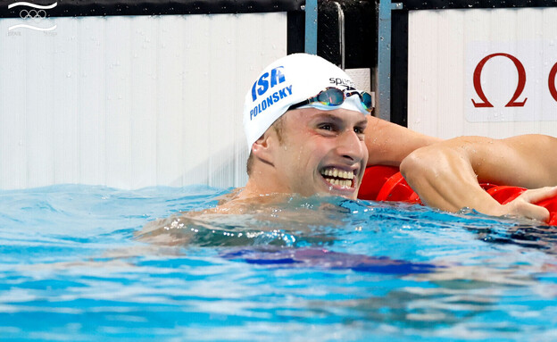 רון פולונסקי שחייה פריז 2024 (צילום: סימונה קסטרווילארי באדיבות הוועד האולימפי בישראל)
