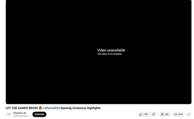 סרטון טקס הפתיחה הוסר מהעמוד של האולימפיאדה (צילום: צילום מסך מיוטיוב)