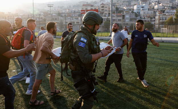 זירת הנפילה הקטלנית במג'דל שמס (צילום: JALAA MAREY, AFP via Getty Images)