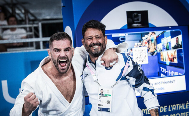 פיטר פלצ'יק ואורן סמדג'ה (צילום: הוועד האולימפי בישראל)