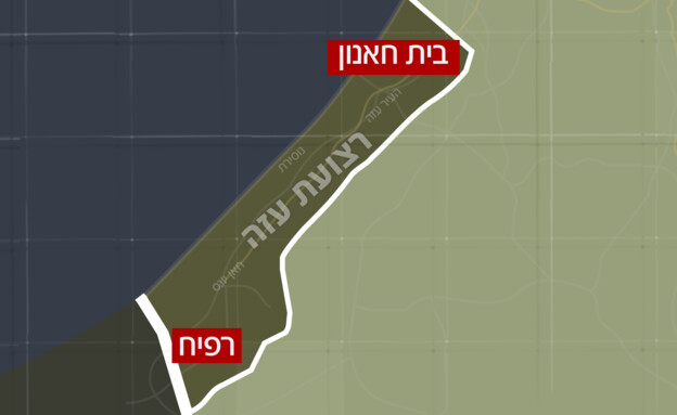 מפת רצועת עזה (צילום: googel map)