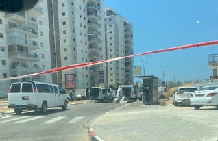 זירת מציאת מטען החבלה באשקלון