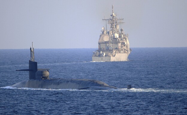 צוללת הטילים הבליסטיים "USS GEORGIA"  (צילום: AP)