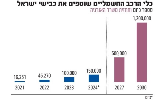 אינפו גלובס מכוניות חשמליות בישראל (אינפוגרפיקה: גלובס)