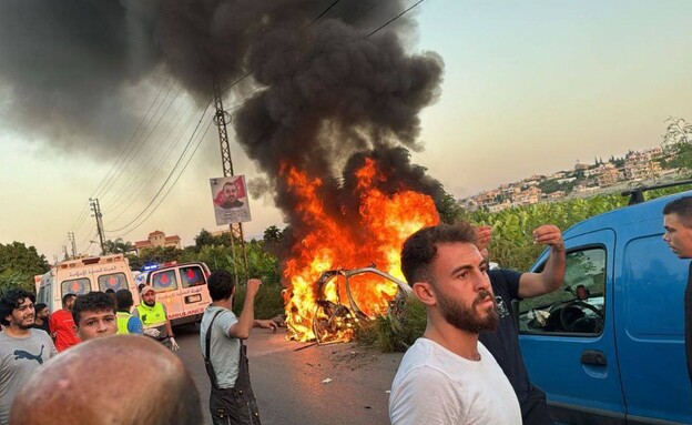 רכב הותקף בדיר קאנון שבדרום לבנון