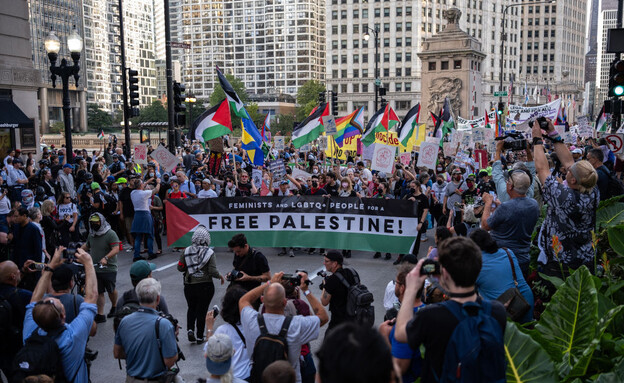 שיקגו הפגנות (צילום: Jim Vondruska, getty images)