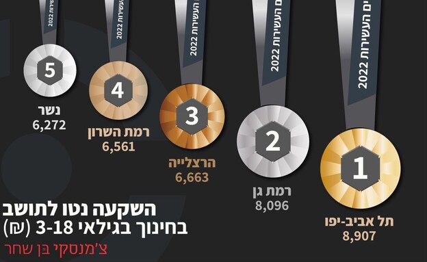 רמת השקעה בחינוך בגילי 3-18