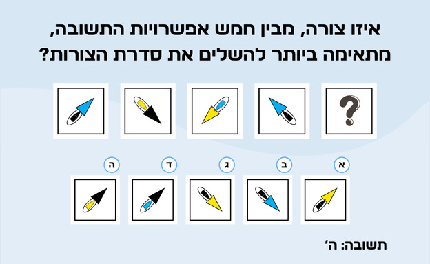 חידת הצורות - תשובה (איור: הפרופסור הלא המפוזר)