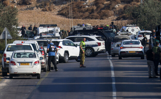 פיגוע ירי באזור חברון (צילום: AFP)