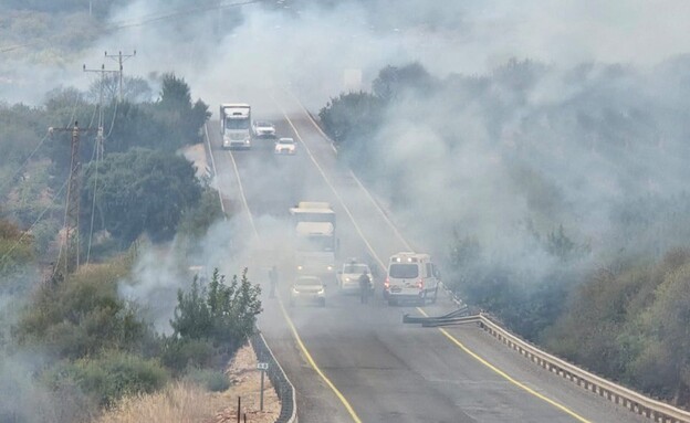 נפילה בכביש בין דישון לרמות נפתלי (צילום: שימוש לפי סעיף 27א, חוק זכויות יוצרים)