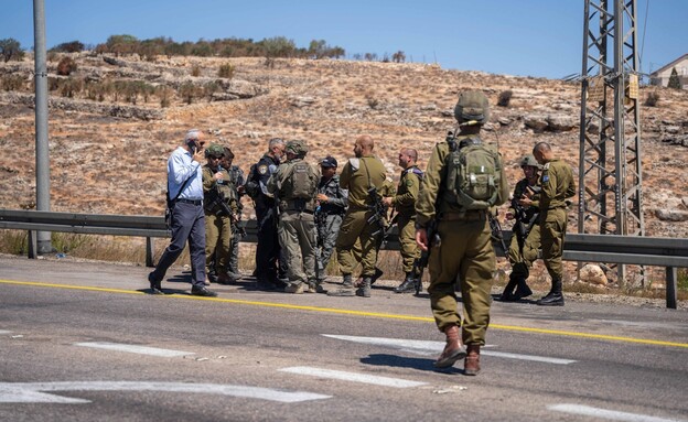 כוחות צה״ל בזירת הפיגוע (צילום: דובר צה