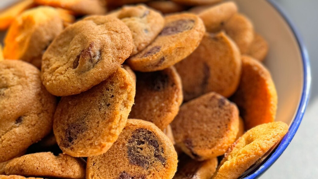 מיני עוגיות שוקולד צ'יפס