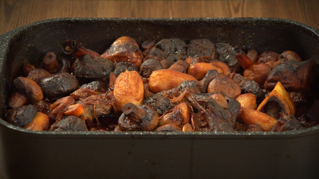 קדירת אוסובוקו ופטריות קדירת אוסובוקו ופטריות