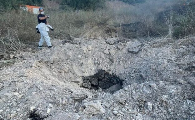 זירת נפילת שברי יירוט בכפר דניאל