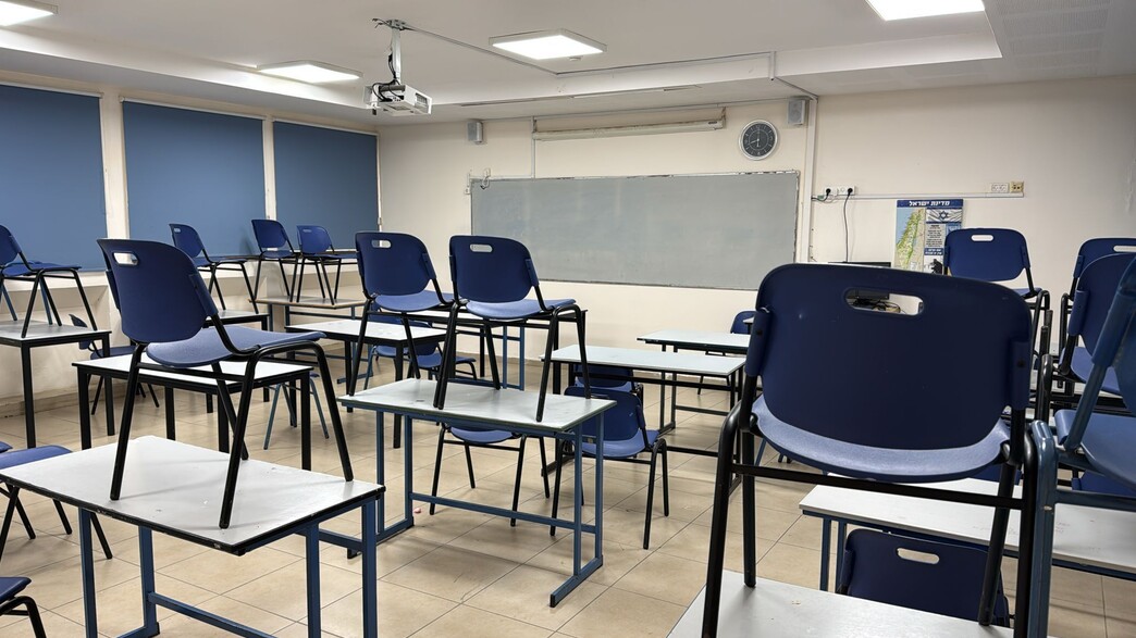 כיתה בית חינוך משותף חוף השרון במהלך שביתת התלמידים כיתה בית חינוך משותף חוף השרון במהלך שביתת התלמידים