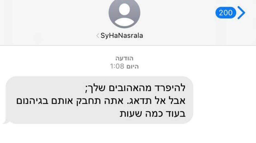 הודעות מלחיצות שנשלחו לישראלים (צילום: צילום מסך)