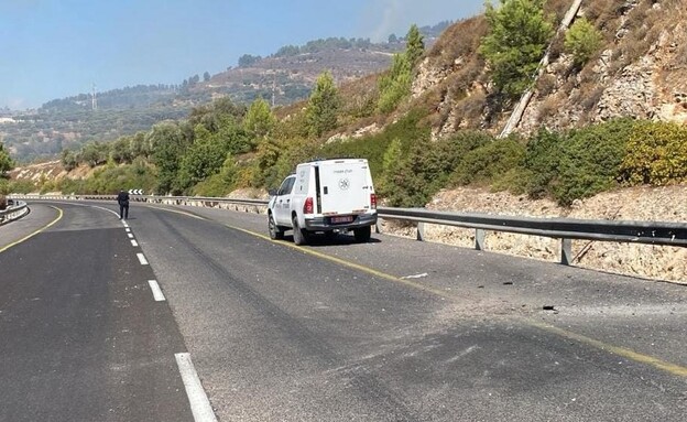 נפילה סמוך לעין זיתים (צילום: דוברות המשטרה)