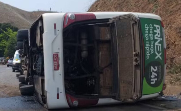 תאונת אוטובוס קבוצת פוטבול ברזיל (צילום: אינסטגרם)