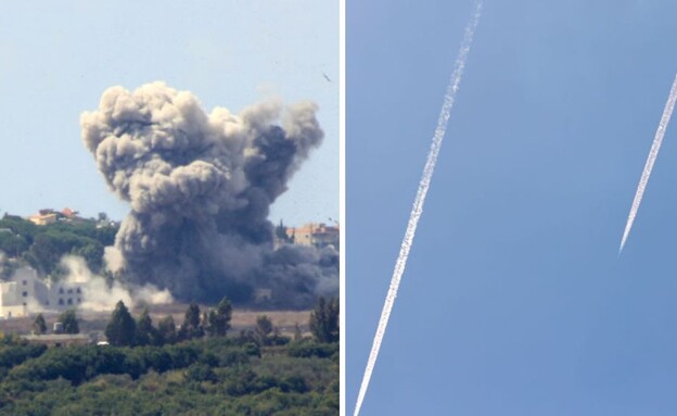 האירועים בחזית הצפונית (צילום: KAWNAT HAJU/MENAHEM KAHANA/AFP via GettyImages)