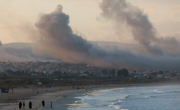 תיעוד תקיפות צה"ל בדרום לבנון (צילום: Reuters)