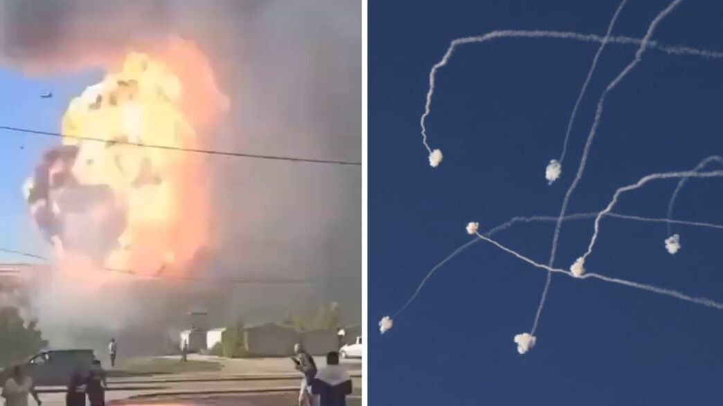 יירוט המטחים והאש בלבנון יירוט המטחים והאש בלבנון