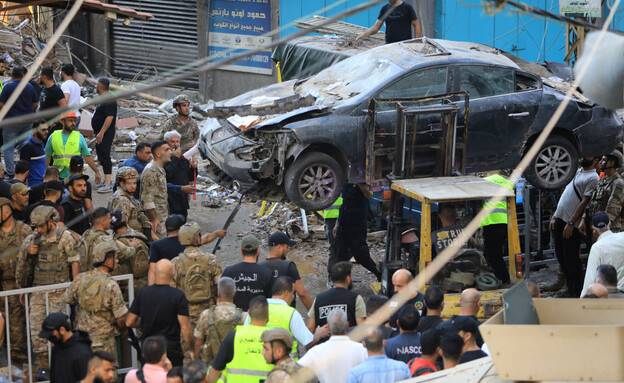 הזירה בביירות, צבא לבנון (צילום: AFP via Getty Images)